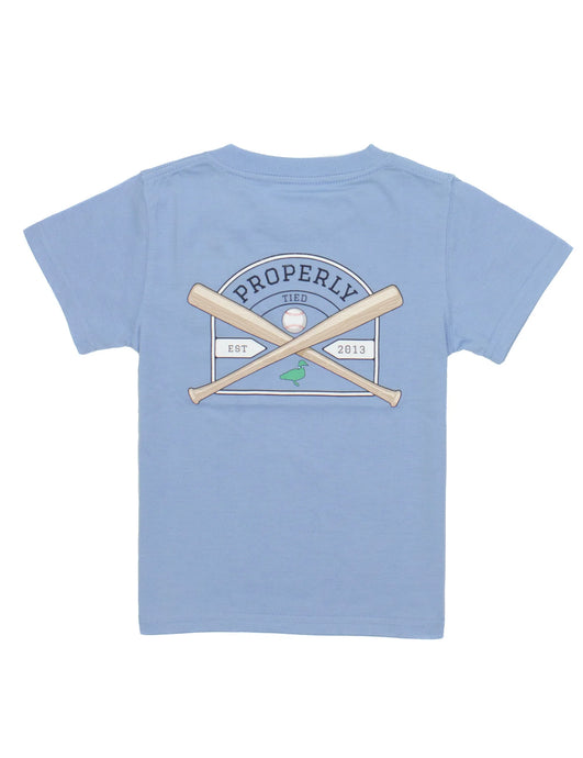 Properly Tied Baby Baseball Shield SS Tee