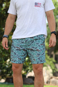 Burlebo Everyday Shorts Retro Camo Duck