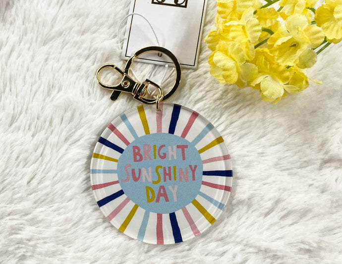 Mary Square Acrylic Keychains Bright Sunshiny Day