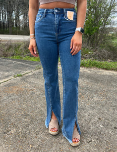 Fantasy High Rise Straight Leg Jeans