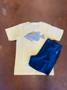 Coastal Cotton Youth Blue Gill SS Tee Yellow