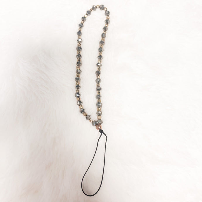 Glamorous Phone Strap- Granite