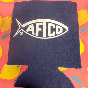 Aftco Navy Logo Koozie