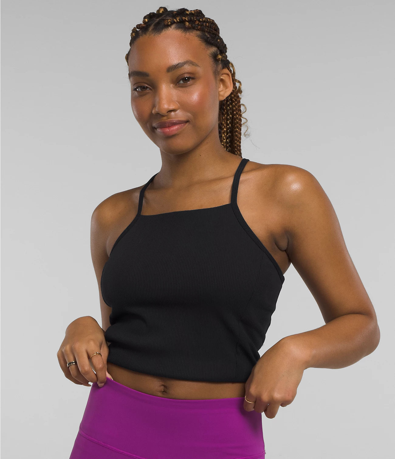 The North Face Women's Guide Forward Rib Tanklette TNF Black