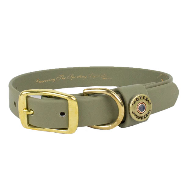 Over Under Water Dog Collar Olive