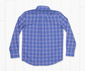 Southern Marsh Youth Calabash Performance Dress Shirt Lilac & Royal