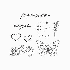 Puravida Temporary Tattoo
