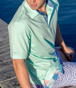 Southern Shirt Co. Men's Grayton Heather Polo Reef