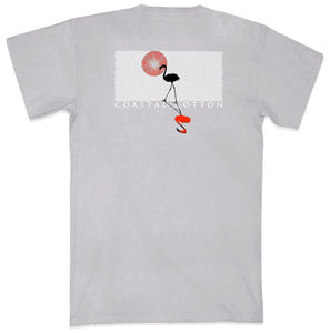 Coastal Cotton Flamingo SS Tee Light Grey