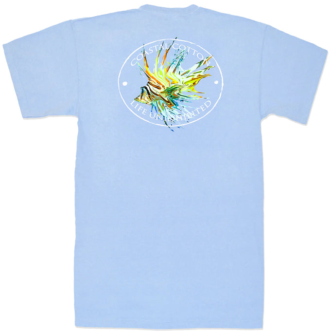 Coastal Cotton Lionfish SS Tee Ocean