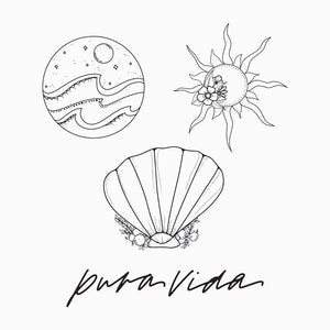 Puravida Temporary Tattoo